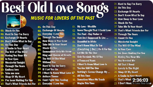 Greatest Hits Old Love Songs – Lionel Richie, MLTR, Westlife, Backstreet Boys, Bee Gees